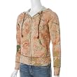 Lucky Brand Junior's Floral Print Zipper Hoodie