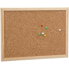 5 Star 915552 Korktafel mit Holzrahmen 40x30cm braun Kork/Holz