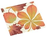 Caspari Golden Chestnut 2 Paper Cocktail Napkin Package, Ivory
