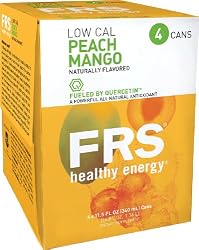 FRS Healthy Energy Liquid, Low Cal Peach Mango, 11.5-Ounce Cans (Pack of 24)