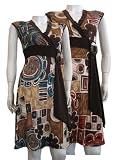 Taboga Womens Sleeveless Printed Dress