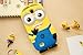 Galaxy S4 Case, Cute Cartoon 3D Despicable Me Minion Soft Silicione Case Cover for Samsung Galaxy S4 i9500 (Two Eyes Blue)