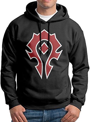 HIYDEWF Mens Horde Spray World of Warcraft Design Pullover