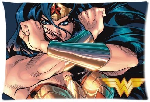 Custom Wonder Woman Pattern 01 Pillowcase Cushion Cover Design Standard Size 20X30 Two Sides by LAOZI