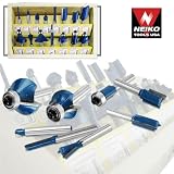 Buy 15 piece Router Bit Set, 1 4 Shank by Generic