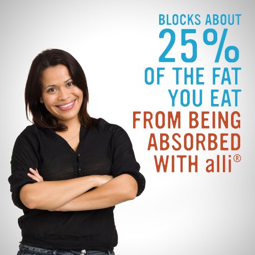 alli Orlistat 60 milligram Diet Supplement Pill, Only FDA Approved Over