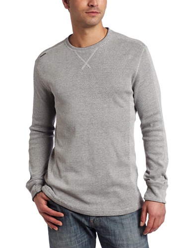 Marc Ecko Cut & Sew Mens Adversity Thermal Shirt, Ash Gray, Small