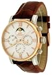 Adee Kaye Men's Multi-Function Moon Phase Self Winding Automatic Watch Model AK-4018-M2RG7