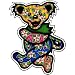 Dan Morris - Grateful Dead Tropical Dancing Bear - Sticker / Decal