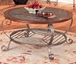 Brown Finish Slate Top Coffee Table By Coaster Furniture