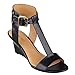 Nine West Women's Rileigh Leather Wedge Sandal