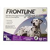 Frontline DFRLGPLUS 3-Pack 45 to 88-Pound Plus Dogs Flea and Tick Treatment, Large, Purple