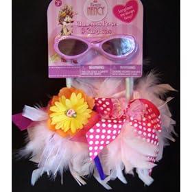 Fancy Nancy Glamorous FEATHER Purse and Sparkly Sunglasses FOR GIRLS! by 