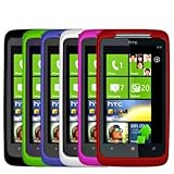 6-in-1 Hard Rubberized Skin Case Cover Accessories for HTC Surround T8788 N ....