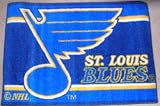 ST LOUIS BLUES NHL Hat Trick Rug 20"X30" Mat With Non Skid Backing NEW