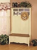 IMAGE OF French Country Hall Tree - Linen & Maple