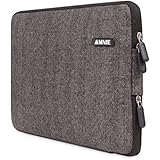 [Best Protable Laptop Sleeve Ever] AMNIE Herringbone Woollen Water-resistant 15-15.6 Inch Laptop Sleeve Case Bag/ Notebook Computer Case / Briefcase Carrying Bag / Ultrabook Laptop Tablet Bag Case / Pouch Cover / Skin Cover, Black