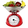 EatSmart Precision Retro Mechanical Kitchen Scale, Red
