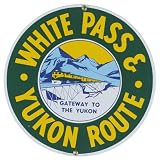 White Pass And The Yukon Route Round Porcelain Sign