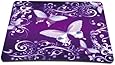 Standard 7 X 9 Inch Mouse Pad - Purple Butterfly Design