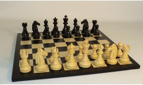 WorldWise Chess Black Mustang on Black / Maple Ch