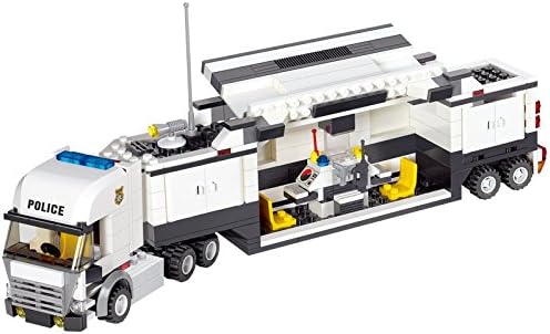 Building Blocks bus Compatible with Police Station truck City Plane ship Motorcycle(511 pieces)Compatible Minifigure Pieces Compatible