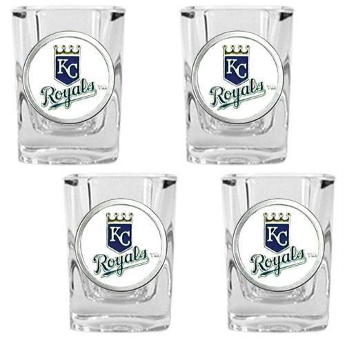 MLB Kansas City Royals Four Piece Square Shot Glass Set