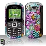 Rubberized Silver Purple Blue Yellow Pink Wave Flower Polka Snap on Design  ....