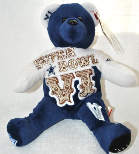 Dallas Cowboys vs Miami Dolphins RARE Offical NFL Super Bowl VI(6) Collectable Plush Bear