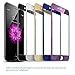 iPhone 6 Screen Protector, iPhone 6S Screen Protector, Electroplating Mirror Effect Film, Ballistic Tempered Glass Protector, F-color™ Maximum Screen Protection from Bump Drop Scrape 9H Silver