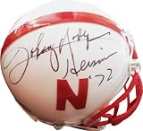 Johnny Rodgers Nebraska Cornhuskers Autographed Mini Helmet with Heisman 72 Inscription