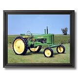 1947 John Deere Farm Tractor Home Decor Wall Picture Black Framed Art Print
