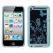 Sky Blue Butterfly Flower TPU Gel Case for Apple iPod Touch 4G (4th Generation)