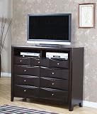 Melrose Lane Queen Size Storage Bed in Deep Cappuccino Finish