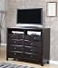 Melrose Lane Queen Size Storage Bed in Deep Cappuccino Finish