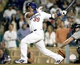 Manny Ramirez Los Angeles Dodgers Batting Horizontal 8x10 Photo