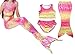 Kids Girls Summer Swimwear Sets Shorts Strap Beach Mermaid Tail Bikini