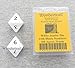 White Jumbo Dice with Black Numbers D8 31mm (1.25in) Pack of 2 Wondertrail