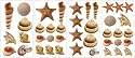 RoomMates RMK1259SCS Shells Peel & Stick Appliques