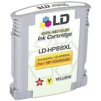 HP 88 XL Yellow Remanufactured C9393AN Inkjet Cartridge by LD Products