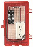 未来工業 屋外電力用仮設ボックス 漏電しゃ断器・分岐ブレーカ・コンセント内蔵 ELB組込品 RB-1AT