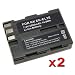 2 PACK Nikon EN-EL3 Replacement Battery for Nikon D80 / D90 / D700 / D300S Digital SLR Camera