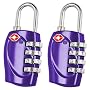 2 x TRIXES 4-Dial TSA Combination Padlock for Lugg&hellip TRIXES