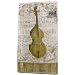 Music Concerto Notes and Violin Baroque Towels or buffet napkins 12 count per pack