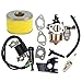 HIFROM Replace Carburetor with Ignition Coil and Air Filter for Honda Gx160 Gx200 5.5HP 6HP Engine Generator Lawn Mower Motor