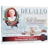 DeLallo Soft Torrone Almond Honey Nougat Candy, 18 Pieces, 7-Ounce Unit (Pack of 3)