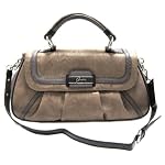 Guess Priscilla Top Handle Shoulder Bag Camel Multi
