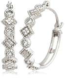 14k White Gold Diamond Hoop Earrings (1 cttw, LM Color, I2-I3 Clarity)