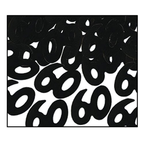 Beistle 50628-BK Fanci-Fetti 60 Silhouettes, Black