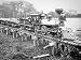 Freight Train, Coss County, Oregon, c.1880 Art Photographic Poster Print, 24x18